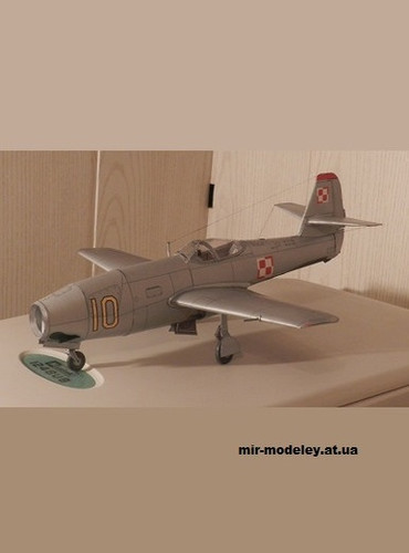 Сборка бумажной модели Як-23 / Jak-23 "Flora" [Modelik 2004-16] — сборка модели
