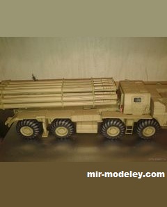 Сборка бумажной модели 9A52-2 Smerch (Angraf 101)